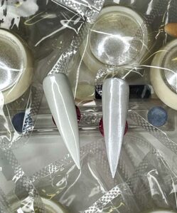 Nail Chrome Pearl White 1g (see through)