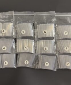 Refill 2XL Non C Curve Clear Tips  Square Bag 600pcs