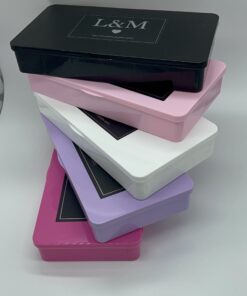 Black,pink,white,lavender,hot pink nail boxes