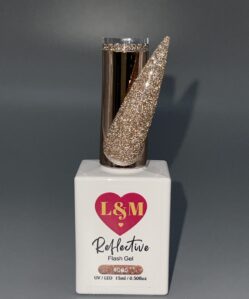 Reflective Glitter Gel Polish 15ml Champagne GOLD