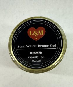 Semi Solid Chrome Gel Black / 15g